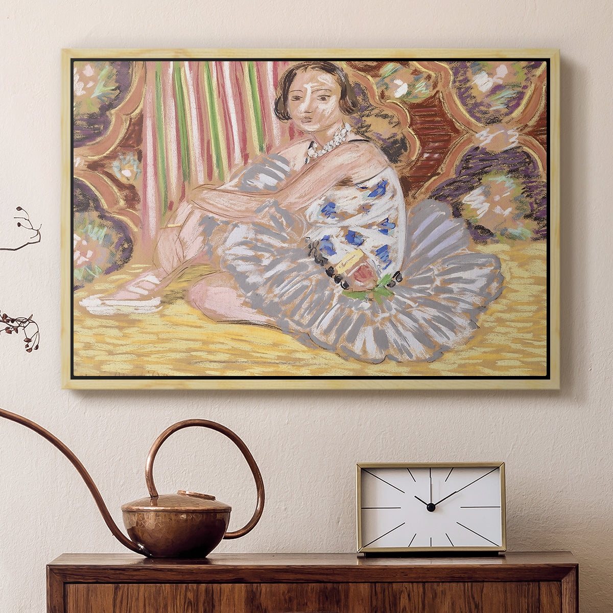 The Dancer (La danseuse), c. 1927 - Floater Framed Canvas Print