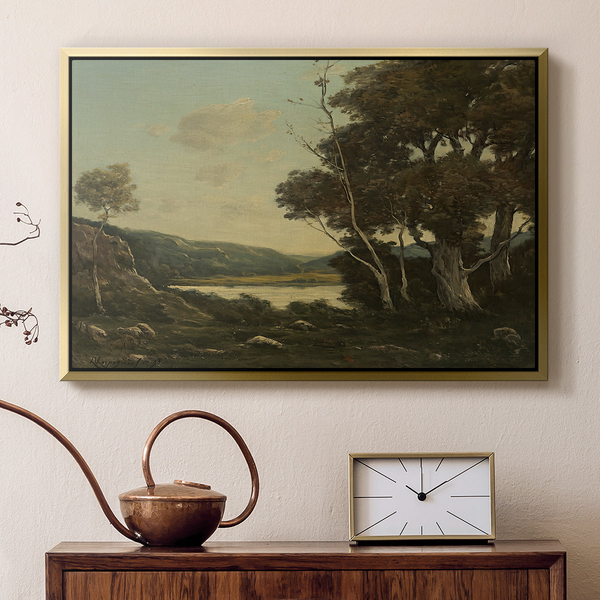 Landscape, 1898 - Floater Framed Canvas Print