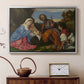The Holy Family with a Shepherd, c. 1510 - Floater Framed Canvas Print