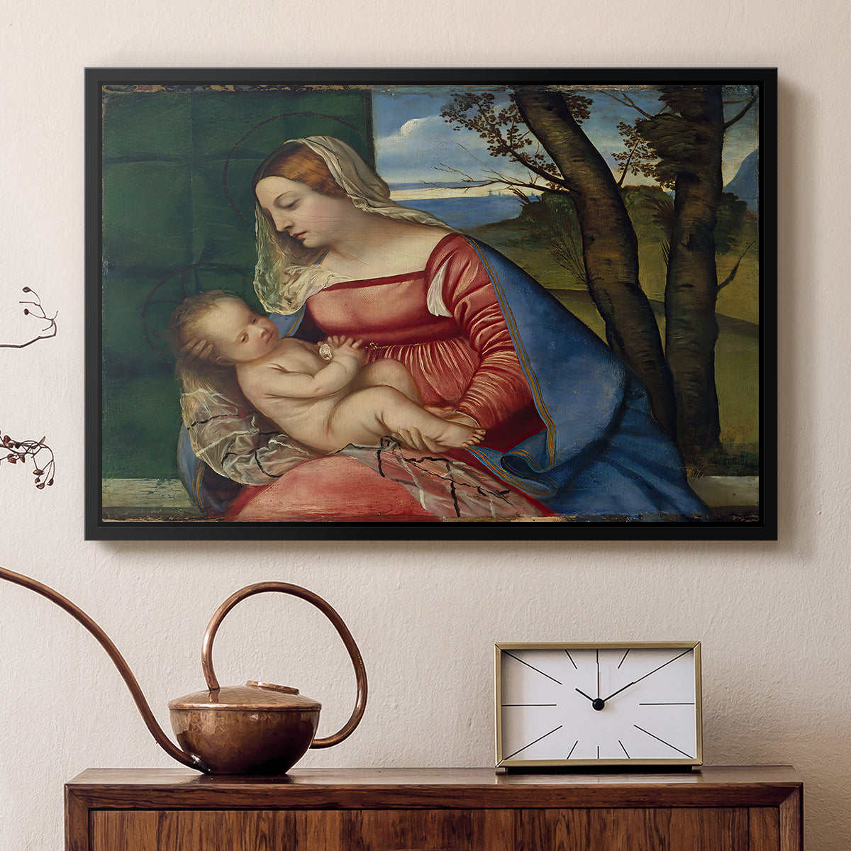Madonna and Child, c. 1508 - Floater Framed Canvas Print