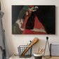 Canvas art print detailing an intimate scene with religious figures in modernist style, displayed in a softly lit workspace setting