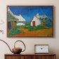 Three White Cottages at Saintes-Maries, 1888 - Floater Framed Canvas Print