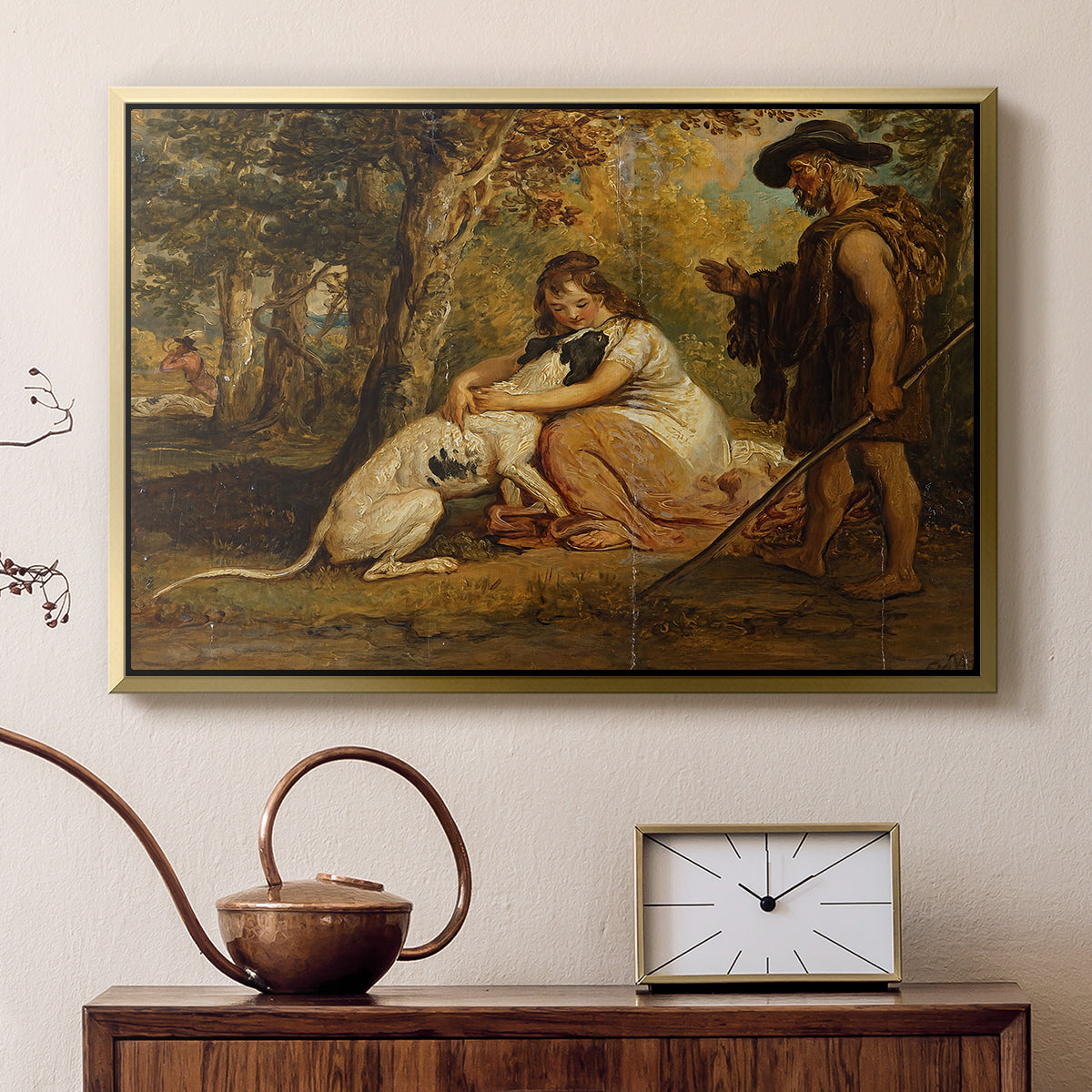 Measure for Measure, or The Biter Bit, 1840 - Floater Framed Canvas Print