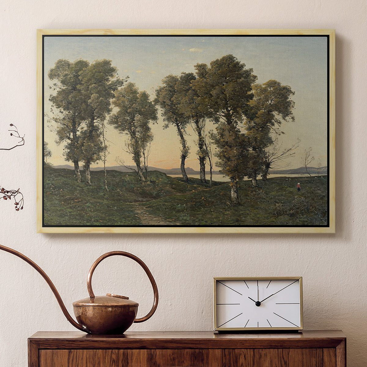 Autumn Evening, 1894 - Floater Framed Canvas Print