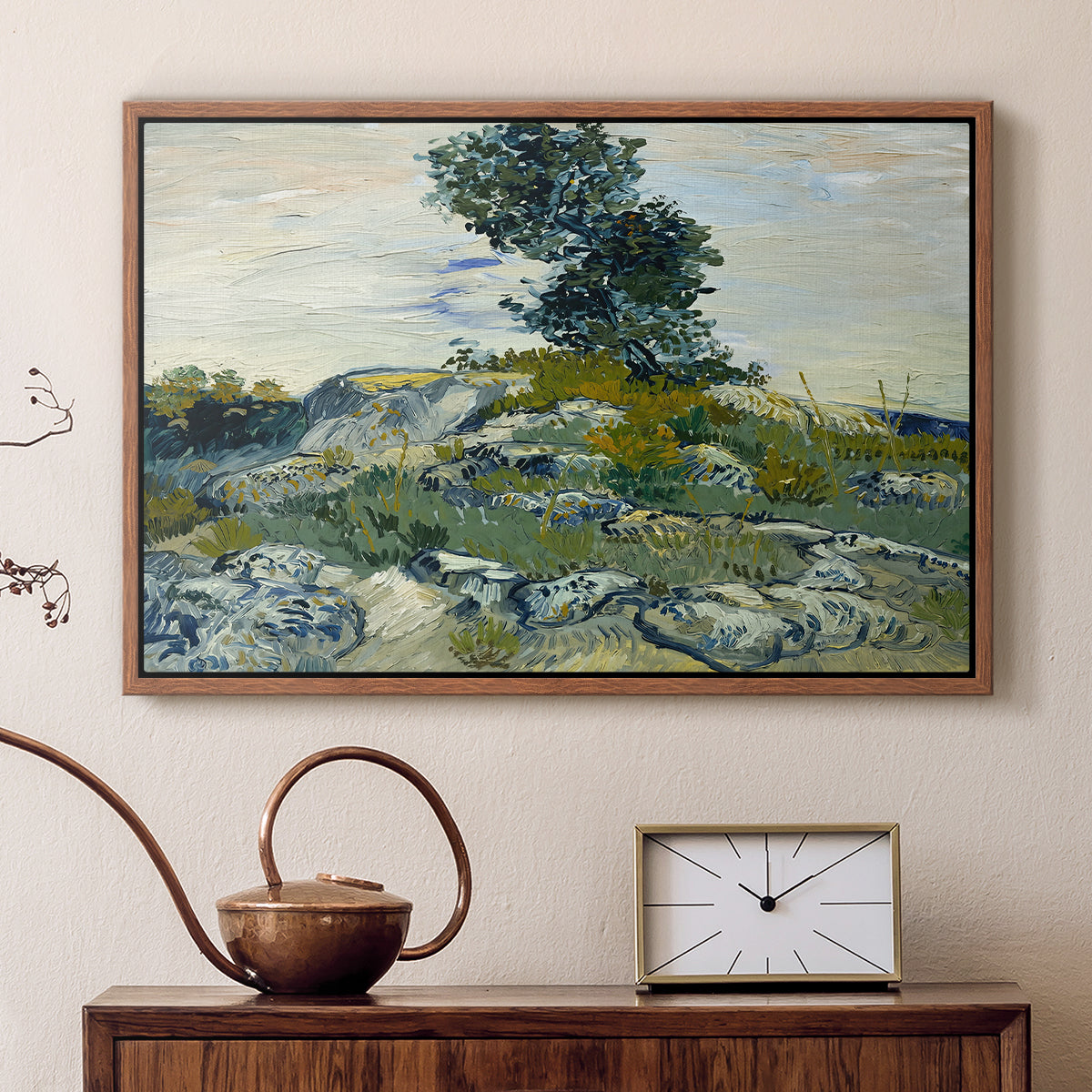 The Rocks, 1888 - Floater Framed Canvas Print