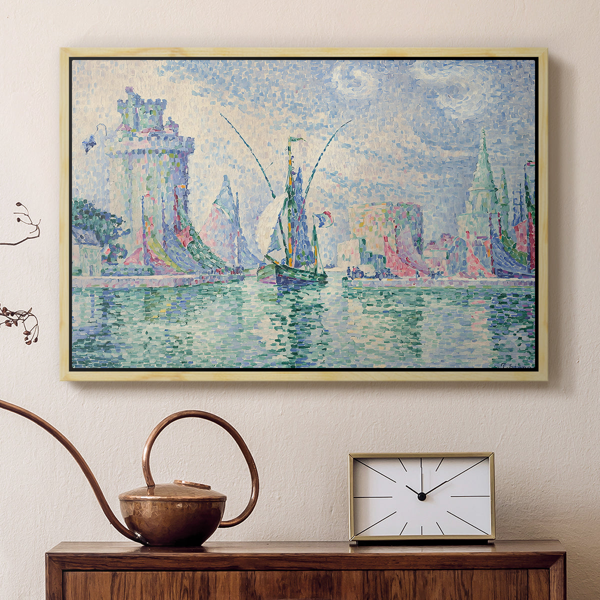 The Green Towers (Les tours vertes, la Rochelle), 1913 - Floater Framed Canvas Print