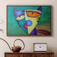 Celestial Cat - Floater Framed Canvas Print