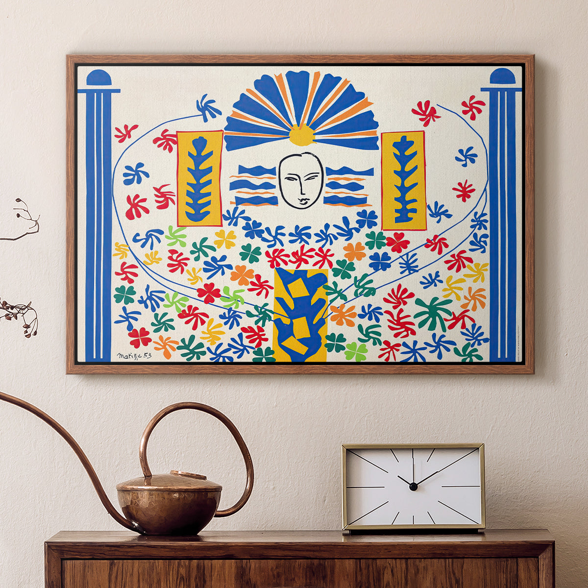 Apollo (Apollon), 1953 - Floater Framed Canvas Print