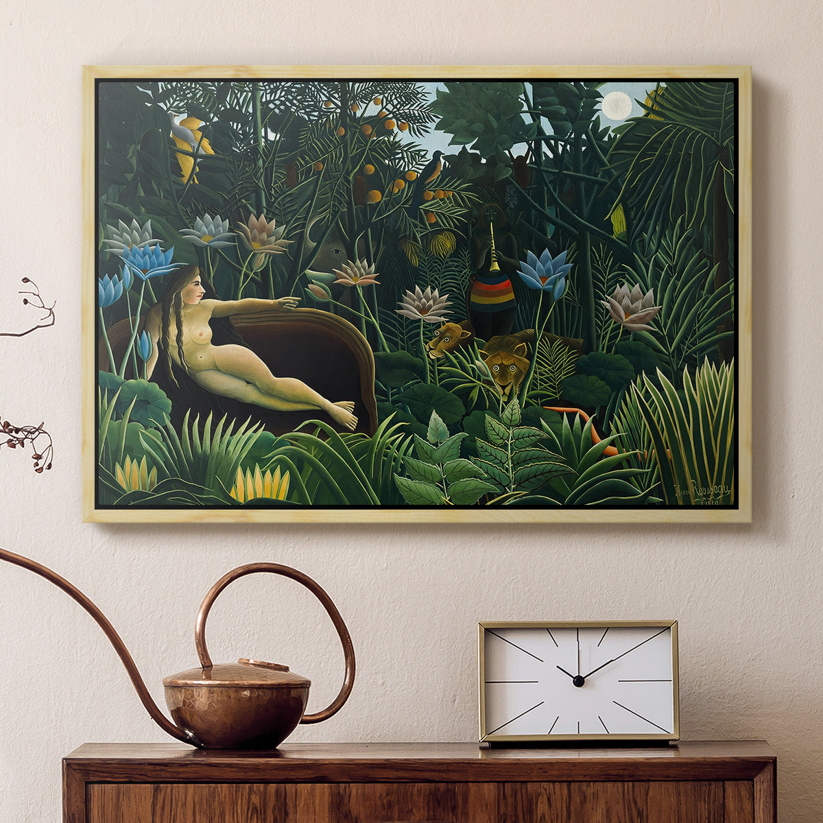 The Dream (Le Rêve), 1910 - Floater Framed Canvas Print