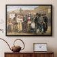A Charlatan Selling Blacking in the Piazza Barberini in Rome, c. 1840-1849 - Floater Framed Canvas Print