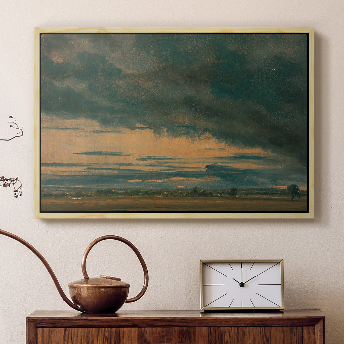 Cloud Study, c. 1821 - Floater Framed Canvas Print