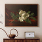 Magnolia on Red Velvet, c. 1885-1890 - Floater Framed Canvas Print