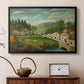 Pastoral Landscape with Stream, Fisherman and Strollers, 1875-1880 - Floater Framed Canvas Print