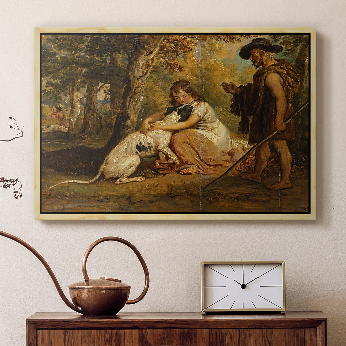 Measure for Measure, or The Biter Bit, 1840 - Floater Framed Canvas Print