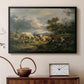 Young Peasant Couple Resting in the Field, 1829 - Floater Framed Canvas Print