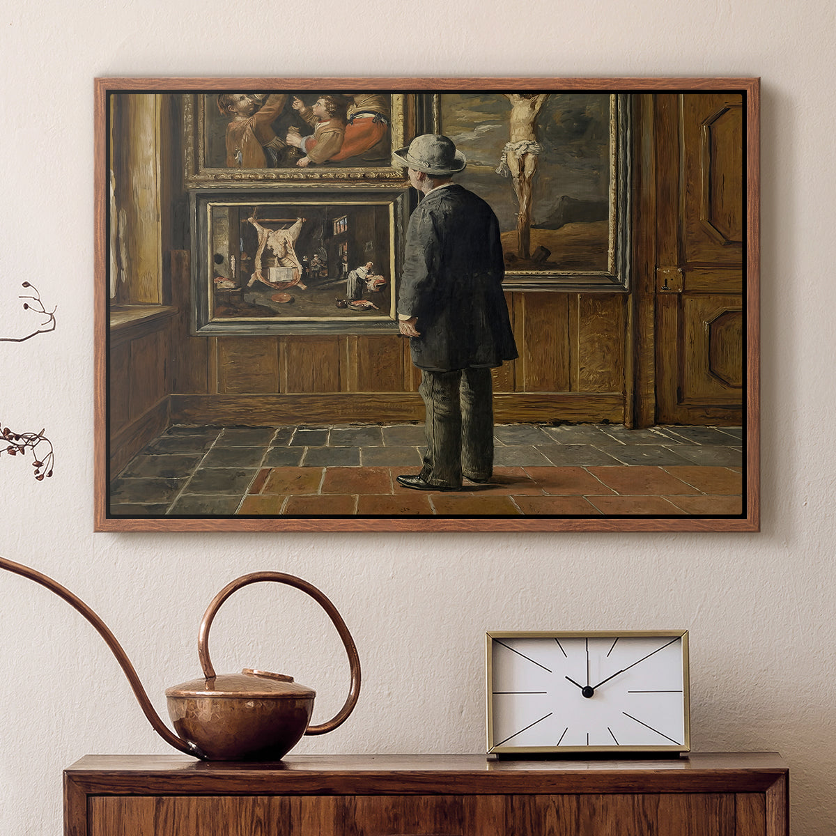 The Picture Lover, 1884 - Floater Framed Canvas Print