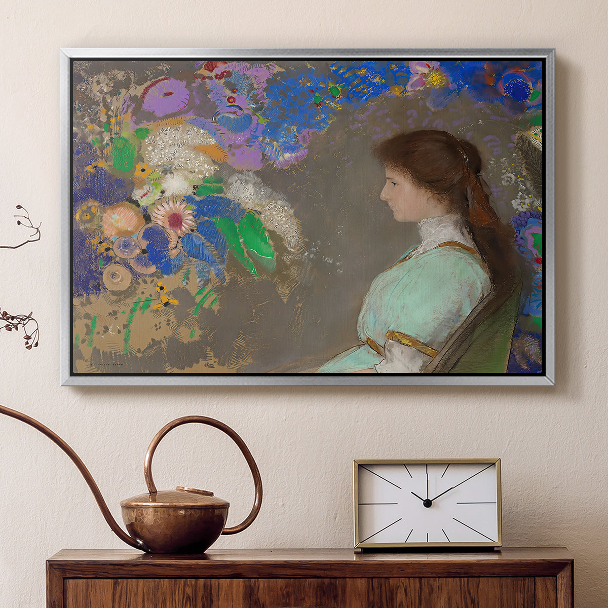 Portrait of Violette Heymann, 1910 - Floater Framed Canvas Print