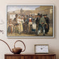 A Charlatan Selling Blacking in the Piazza Barberini in Rome, c. 1840-1849 - Floater Framed Canvas Print