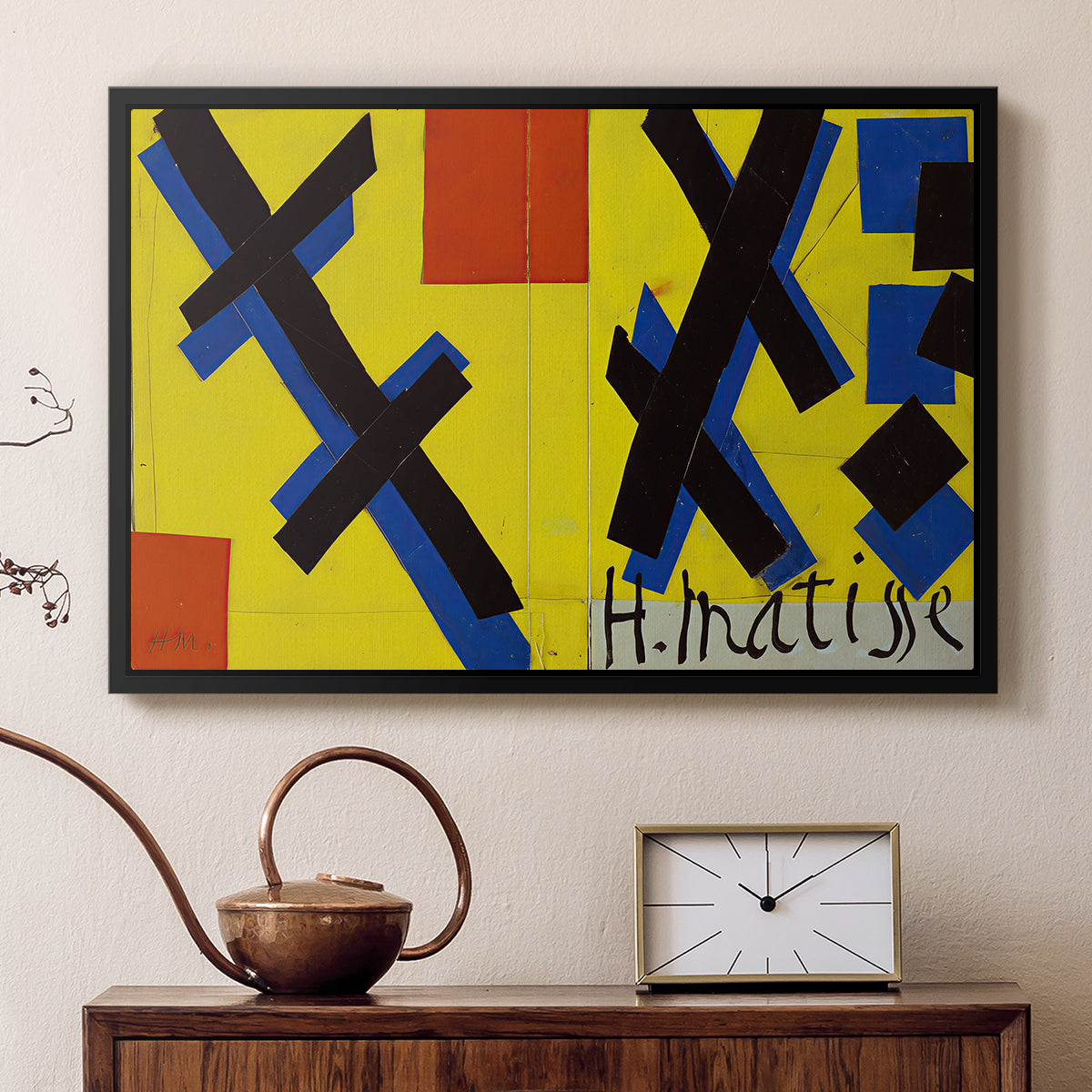 Cover Design for Matisse: His Art and His Public, 1951 - Floater Framed Canvas Print