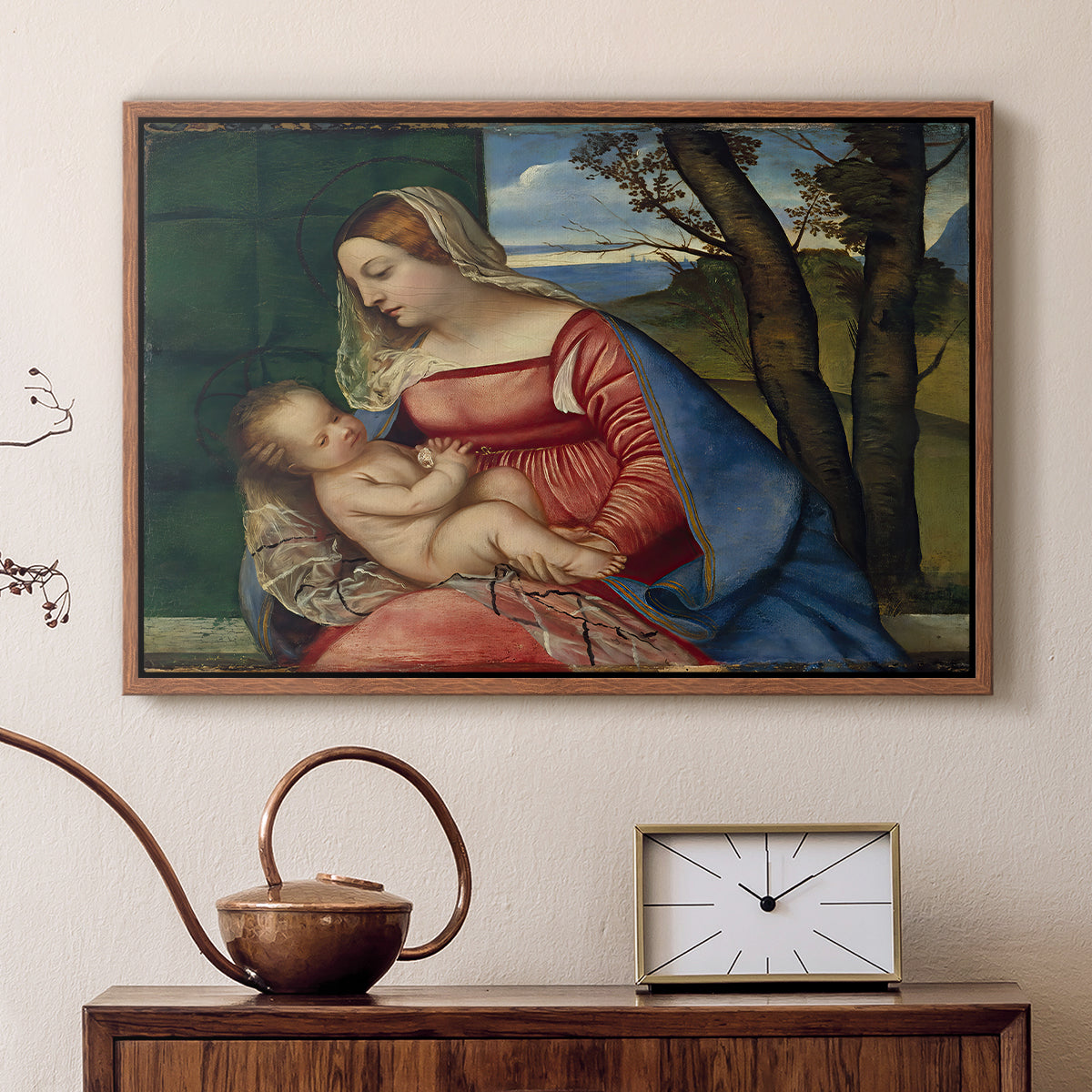 Madonna and Child, c. 1508 - Floater Framed Canvas Print