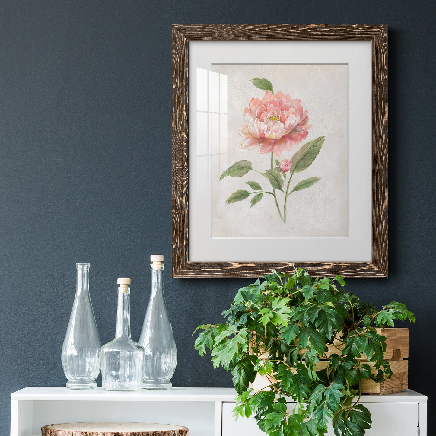 Grandiflora III - Premium Framed Print - Distressed Barnwood Frame - Ready to Hang