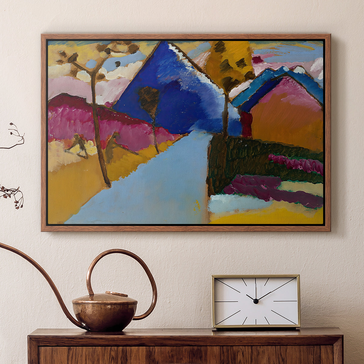 Kochel Straight Street, 1909 - Floater Framed Canvas Print