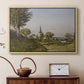 Village Landscape with Church, 1891 - Floater Framed Canvas Print