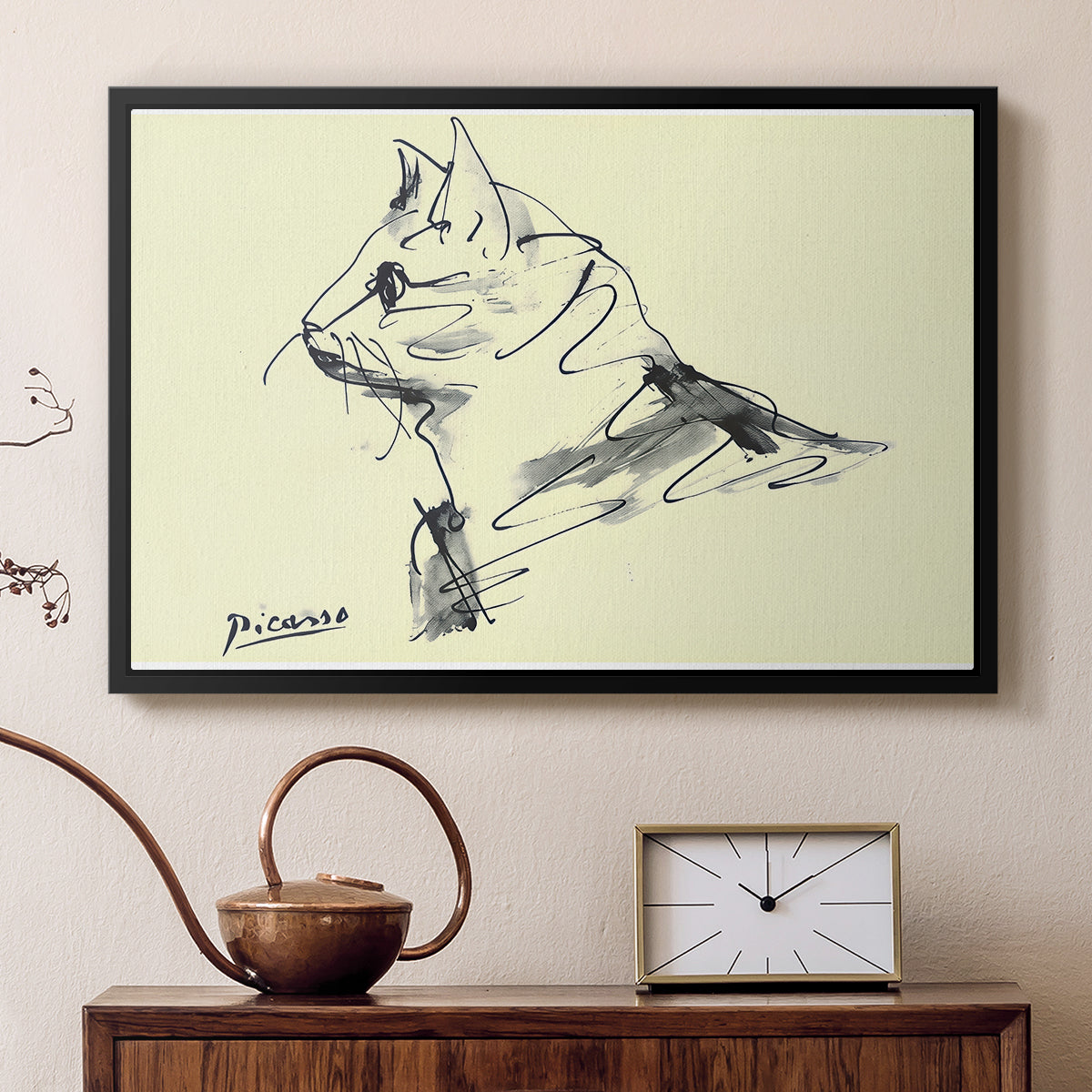 Cat (Le chat), c. 1961 - Floater Framed Canvas Print