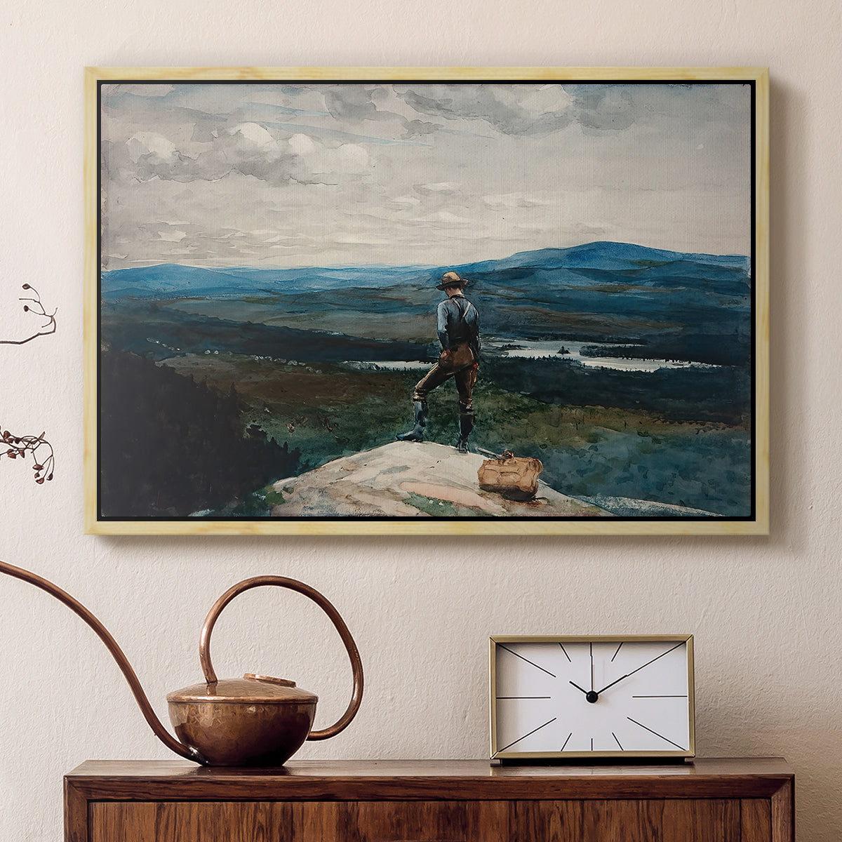 The Ranger, Adirondacks, 1882 - Floater Framed Canvas Print