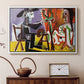 The Painter and His Model, 1963 - Floater Framed Canvas Print