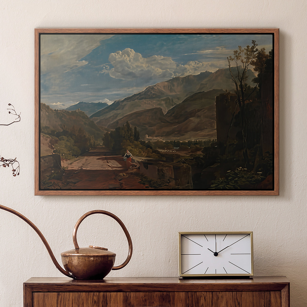 Bonneville, Savoy, 1803 - Floater Framed Canvas Print