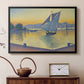 The Port at Sunset, Opus 236, Saint Tropez, 1892 - Floater Framed Canvas Print