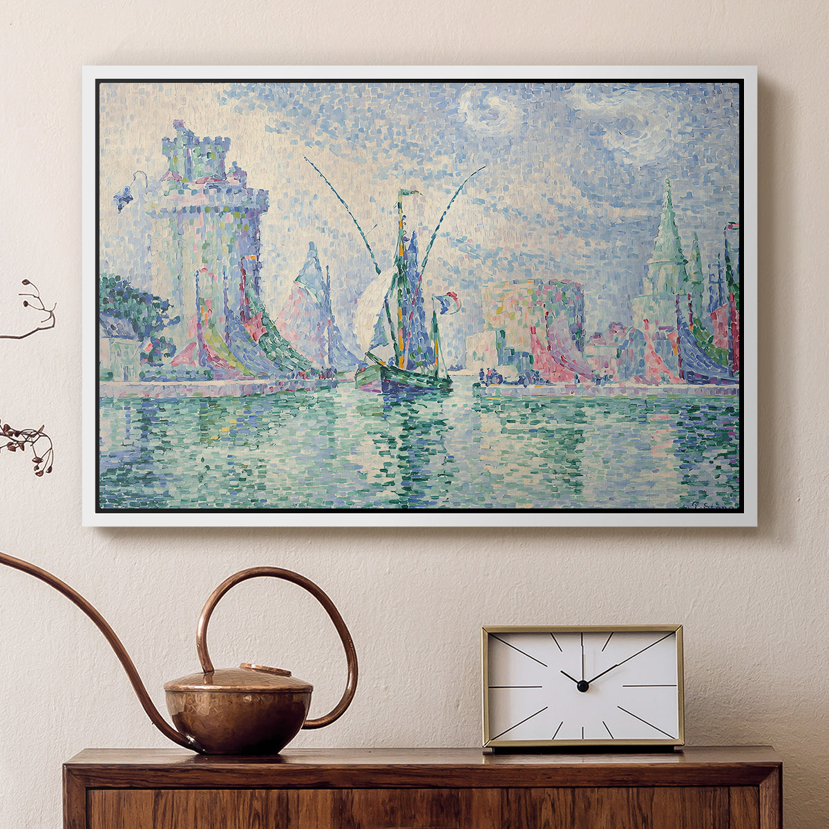 The Green Towers (Les tours vertes, la Rochelle), 1913 - Floater Framed Canvas Print