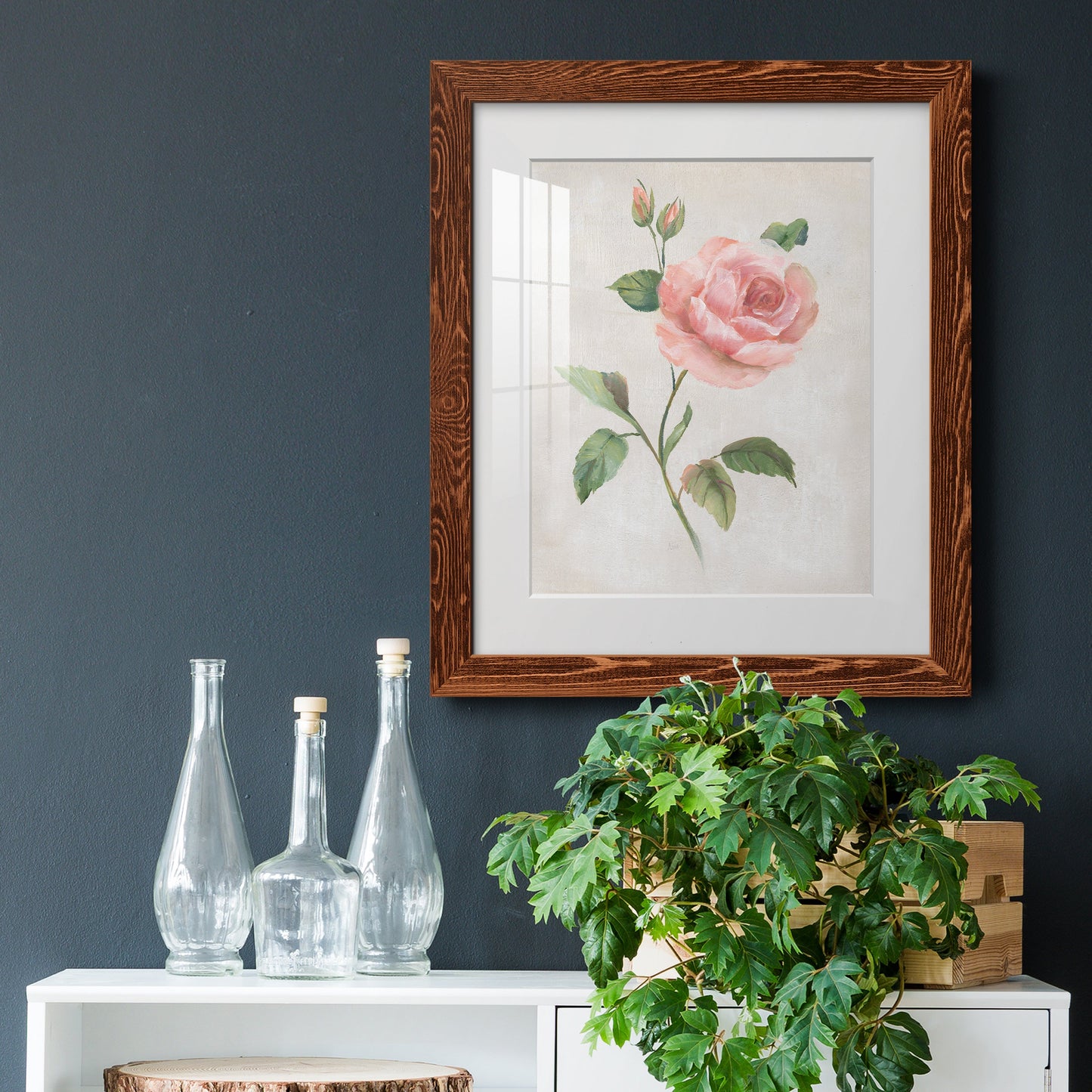 Grandiflora I - Premium Framed Print - Distressed Barnwood Frame - Ready to Hang