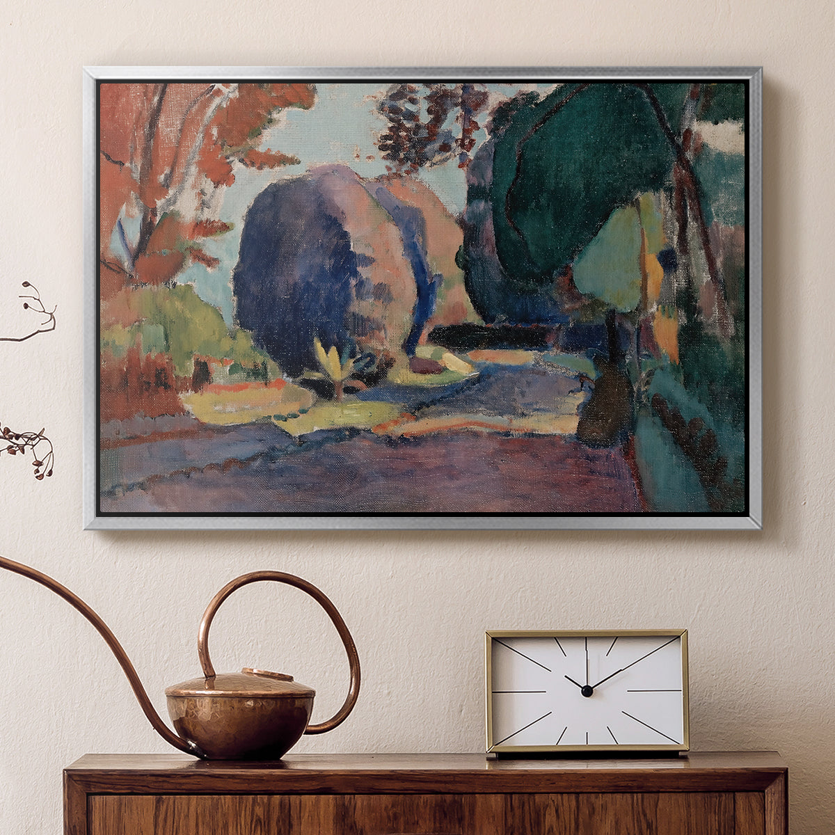 The Luxembourg Gardens, 1901 - Floater Framed Canvas Print