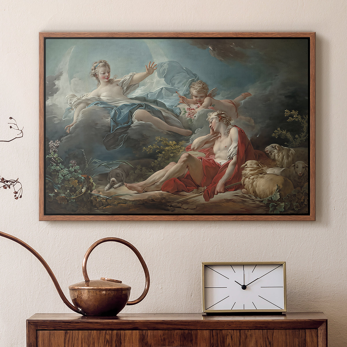 Diana and Endymion, c. 1753-1756 - Floater Framed Canvas Print
