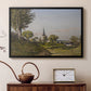 Village Landscape with Church, 1891 - Floater Framed Canvas Print