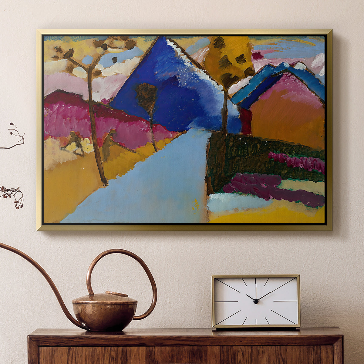Kochel Straight Street, 1909 - Floater Framed Canvas Print