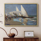The Beach at Valencia, 1908 - Floater Framed Canvas Print
