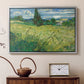 Green Wheat Field with Cypress, 1889 - Floater Framed Canvas Print