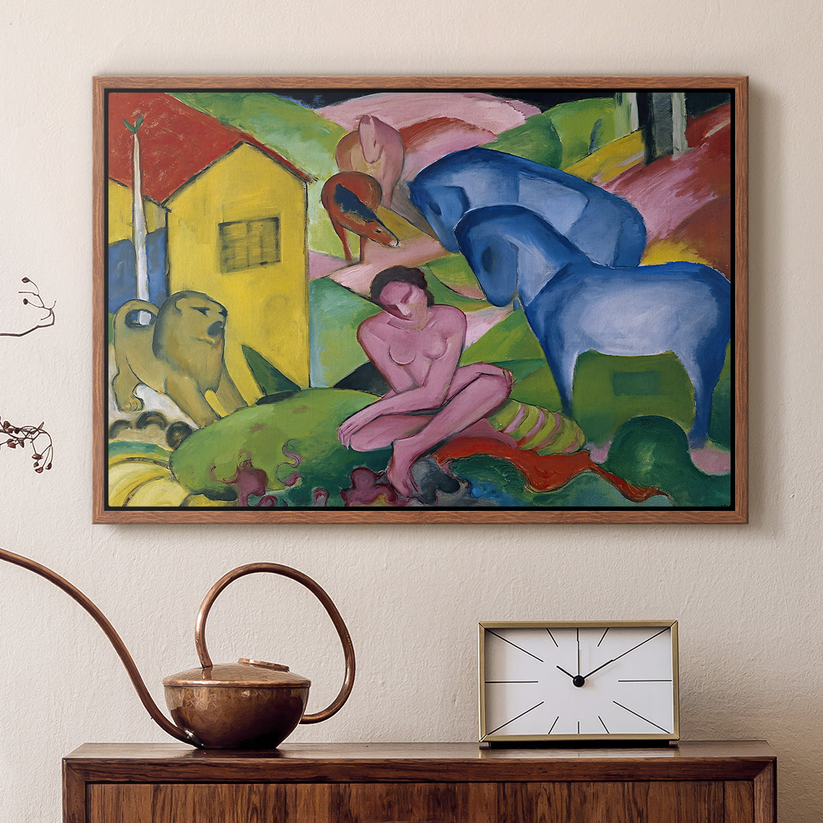 The Dream, 1912 - Floater Framed Canvas Print