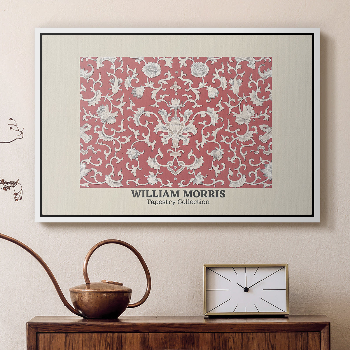Examples of Chinese Ornament, Pl. XCV (Morris Inspired), 1867 - Floater Framed Canvas Print