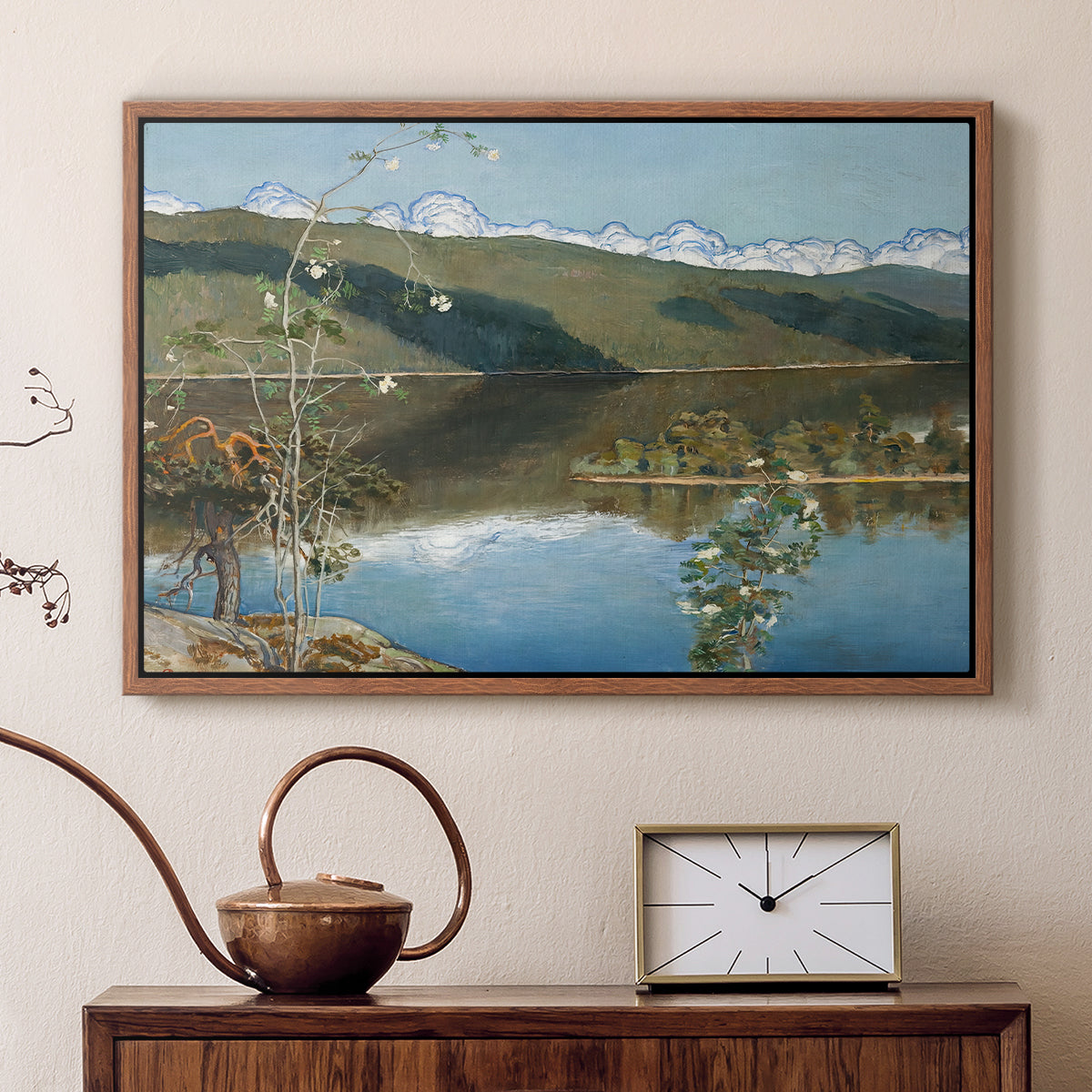 Thunderclouds on the Horizon, 1897 - Floater Framed Canvas Print