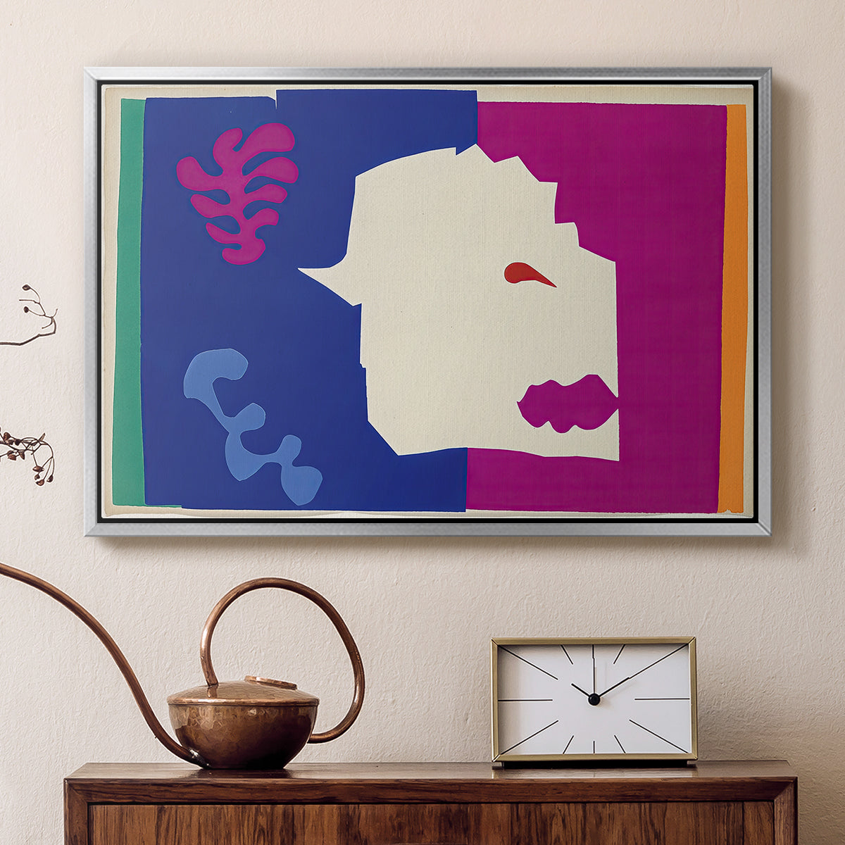 The Wolf (Le loup), from Jazz, 1947 - Floater Framed Canvas Print