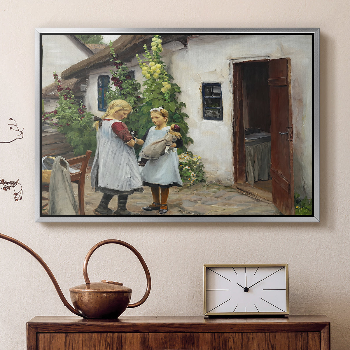 Have You Seen My Kitten?, 1914 - Floater Framed Canvas Print