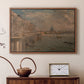 Somerset House Terrace from Waterloo Bridge, c. 1819 - Floater Framed Canvas Print