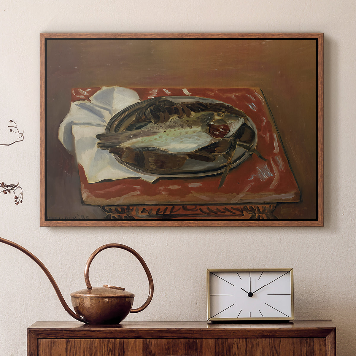 Still Life with Bream (Nature morte à la daurade), 1920 - Floater Framed Canvas Print