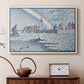 Entrance to the Port of Honfleur, 1899 - Floater Framed Canvas Print