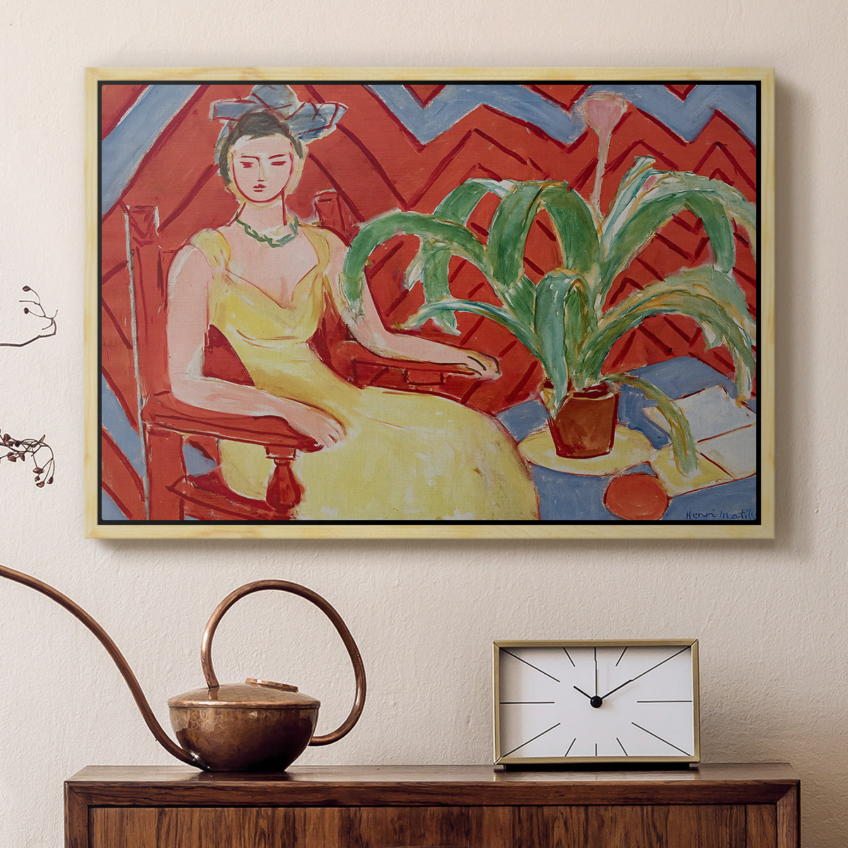 Michaella, 1943 - Floater Framed Canvas Print