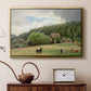 Farm with Grazing Cows (Bondegård med beitende kuer), 1892 - Floater Framed Canvas Print
